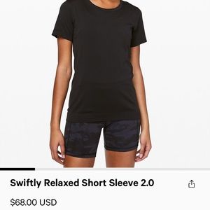 lulu Swiftly Relaxed Short Sleeve